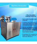 Industrial Grade Dry Ice Blaster With CO2 Cleaning System For Semiconductor Machinery Precision Paint Rust Stripping Zero Residue Cleanup That Tears Through Grime Effortlessly Clean Up Like A Pro On Any Workshop Floor, showcasing a stainless steel dry ice pellet making machine.