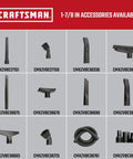 Craftsman vacuum attachments for 9 Gallon Wet Dry Shop Vacuum With 4.25 Peak HP, Portable Cleaner, various nozzle types