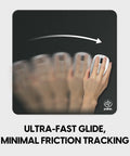 Extra Large Soft Gaming Mouse Pad With Buttery Smooth Glide Surface And Textured Control Layer To Lock In Precision Aiming And Crush Ranked Matches In Jet Black Desk Mat, showcasing ultra-fast glide and minimal friction tracking.