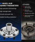 Straight Up Heavy Duty Front Wheel Hub And Bearing Assembly Kit For Honda Civic 2012 To 2015 Sweet Direct Swap detailed parameters.