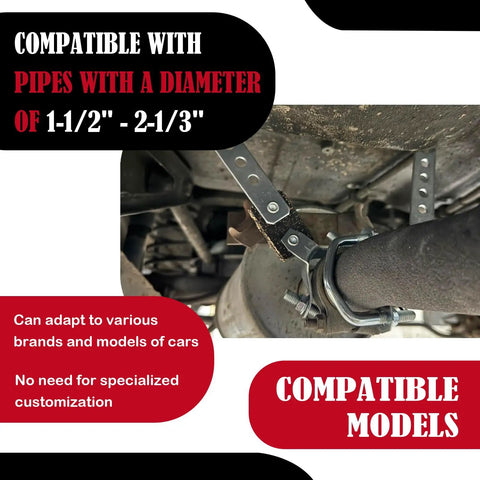 Heavy Duty Universal Exhaust Hangers For Tailpipe And Muffler, Flexible Swivel Mounts with rubber cushions, pipe mounted