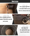 Instructions for using 2-Piece Automatic Slack Adjuster Release Tool Set For Air Brake Systems with a ratchet wrench detail