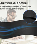 Gigantic Gaming Mouse Pad Desk Mat 31.5 Inch By 11.8 Inch with micro weave cloth and stitched edges shown on a desk