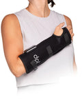 Person wearing Red Light Therapy Wrist Wrap For Pain Relief And Carpal Tunnel Support, Medical Grade Hand Care.