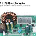 DC To DC Boost Converter Adjustable Step Up Module 185 Watt EV Power Supply 24V To 43V with copper coils and thermal heatsink.