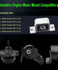 Honda CRV Engine Motor Mount Set Of 4 For 2002 2003 2004 2005 2006 2.4L Auto Transmission Replacement Fits OE A4504 A6597