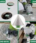 KURSTOL diamond core drill bit set with beveling bit, milling bit, adapter and 4.5 inch cutting disc for tile and stone