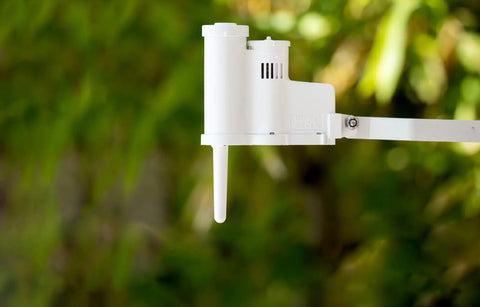 Wireless Rain Sensor System With Automatic Sprinkler Shutoff Mounts To Gutter Or Wall Compatible With Most Irrigation Controllers