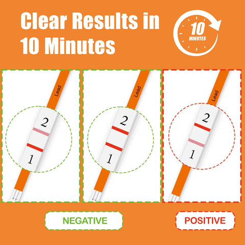 No Fuss Straight Up Accurate Lead Water Test Kit For Drinking Water Safety At Home With Quick Ten Minute Results showing test results.