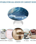 Ocean Waves 2 Piece Cabinet Knob Set Pull Handles For Kitchen Dresser Bathroom Cupboards Closet Built To Last aluminum knob