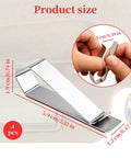4 Pack Car Visor Photo Clips With Stainless Steel Clips And Strong Adhesive Universal Sun Visor Mounting Kit for easy photo organization