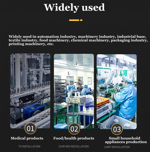 Rock Solid Mini Desktop Conveyor Belt With Slick Pvc Track, used in medical and food industries for assembly line production.