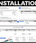 T8 LED Shop Lights For Garage And Workshop 4 Ft 50W 7000 Lumens 5000K Daylight White installation guide illustration
