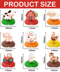 9 Piece Farm Honeycomb Centerpieces Set For Birthday Parties Farm Animal Theme Table Decor And Party Favors Gifts