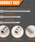 Heavy Duty Forstner Bit Extension For 3/8 Inch Round Shank includes size dimensions of 254mm, 171mm, and 168mm carbon steel extenders.