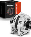 Beefed-Up 150Amp 12V Alternator For Dodge Journey 2009 2010 V6 3.5L With 6-Groove Pulley Clockwise Rotation displayed with packaging