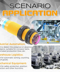 1 Pair M18 Photoelectric Sensor E3F 5DN1 5L Infrared Through Beam Reflective Switch application in industrial settings