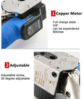 Beachtiful Electric Flaring Tool Kit For 1/4-3/4 Inch Copper HVAC Pipes, showing copper motor and adjustable screw design.