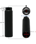 Three Eighths Inch Aluminum Bike Pegs Set With 26 Teeth Anti Skid Foot Pedals, top and side view with dimensions.
