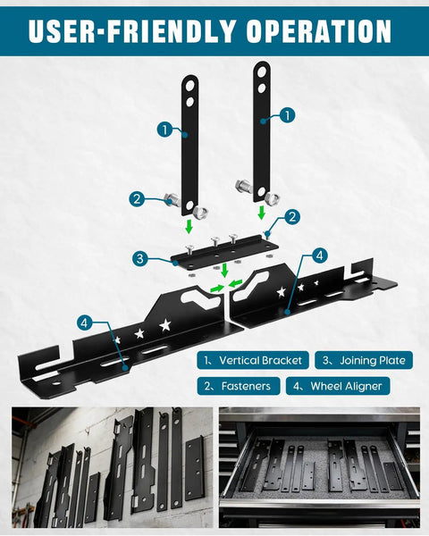 Precision Wheel Alignment Tool Kit With Toe Plates For Cars Trucks Suvs Straighten Out Your Rig Nail Toe In Settings Slash Tire Wear And Roll Smooth Any Weekend Run