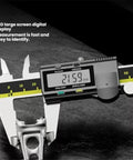 Beast 6 Inch Digital Caliper With Absolute Encoder, High Precision 0.01mm Resolution, 200mm Stainless Steel Electronic Measuring Tool For Machining, Woodworking, Automotive, And DIY Projects showing LCD display and jaws