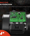 Close-up of Mass Air Flow Sensor MAF 4 Pin For Ford F-150 Heritage Taurus showing internal green circuit board.