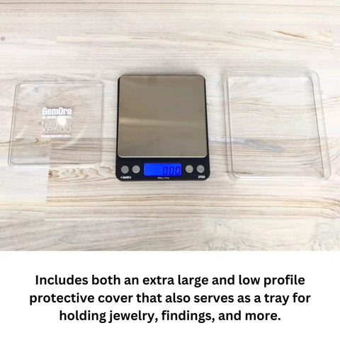 Platinum XP500 Pro Grade Jeweler Pocket Scale with covers, 500g x 0.01g Readout, Compact Digital Scale, Crystal LCD
