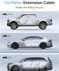 Diagram of car interiors with Six Port Car Charger With PD And QC Fast Charging, Cigarette Lighter USB Hub, 5ft cable placement.