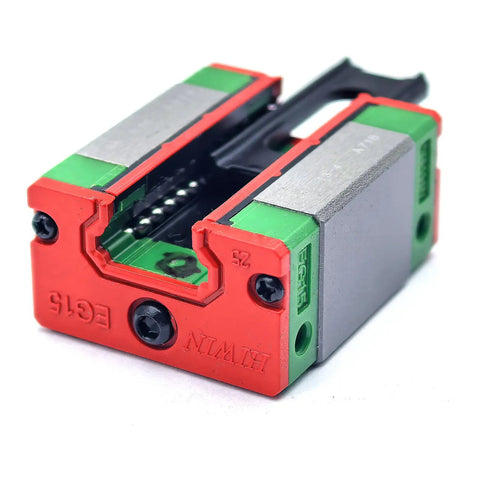 High Precision Linear Block Guide EGH15SA For Smooth Carriage Rail Motion In CNC, Woodworking, Metalworking, And Automation Projects Built For Boss Level Precision, Low Backlash, Durable Build, High Load Capacity, And Easy Setup For Applications. EGH15SA linear block guide, steel and resin close-up
