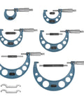 Six-In-One Outside Micrometer Set 0-1 In 1-2 In 2-3 In 3-4 In 4-5 In 5-6 In With 0.0001 In Graduation Pro Grade Precision Measuring Tool For Machining Fitting And Quality Control Handheld Easy Readout, six micrometers