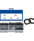 Rectangular Spring Release Lock Washers Sorting Kit With 480 Pieces Stainless Steel And Carbon Steel Assortment For M4 M5 M6 M8