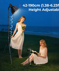 Adjustable Light Stand For Photography And Video Gear Up To 8.8 Lb Support 74.8 Inch Tall Studio Tripod Lighting Outdoor Scene