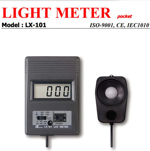 Pocket Lux Meter Digital Light Reader With High Accuracy Plus Two Digit Resolution Multi Range Illuminance Photometer For Lux And FC Super Handy Compact Tester With Large LCD Display, gray handheld sensor