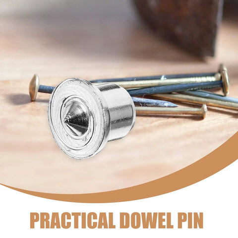 Stainless Steel Dowel Pin Set For Woodworking, Pro Grade Precision Transfer Plugs For Cabinet Making And Furniture DIY close-up