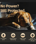 4G Remote Temperature And Humidity Monitor With Power Outage Alerts For RVs Vacation Homes And Server Rooms App Controlled No Wifi Required Includes Two Year Cellular Service showing backup battery alerts