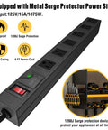 Pro Grade Power Tool Organizer With Charging Station Wall Mount And Surge Protected Power Strip for garage organization