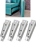 Two Pack Sofa Buckle Hook Connector Set For Sectional Couches with metal fasteners for stable armrests and couch alignment