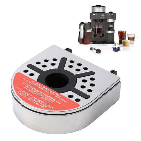 Cup Rest Stand Replacement For CFN601 602 701 702 801 802 Coffee Machine Splash Guard Drip Tray shown with coffee maker