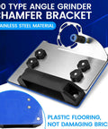 100 type angle grinder chamfer bracket with plastic flooring, stainless steel material for 45 Degree Tile Chamfering Tool Kit
