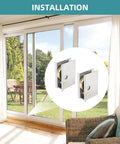 Pella Sliding Patio Door Rollers Replacement Kit, One And A Half Inch Steel Ball Bearing, Rear Adjustable Height, 2 Pack shown installed