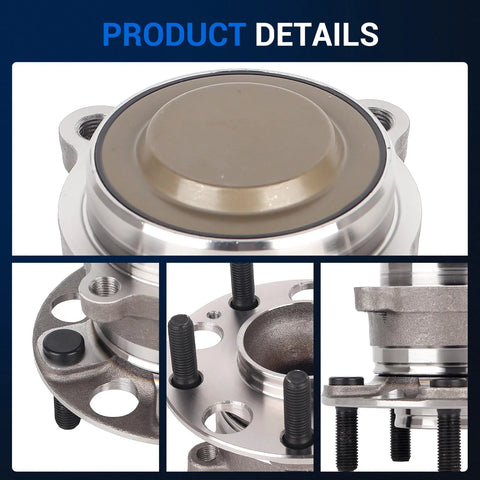 Rear Wheel Bearing Hub Assembly 512516 For Honda Accord 2014 To 2020 5 Lug With ABS Fits Hybrid And All Models close-up