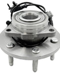 Front view of Front Wheel Hub And Bearing Assembly For 2007 2014 GM Full Size SUVs And Trucks 4WD Bolt On Direct Fit.