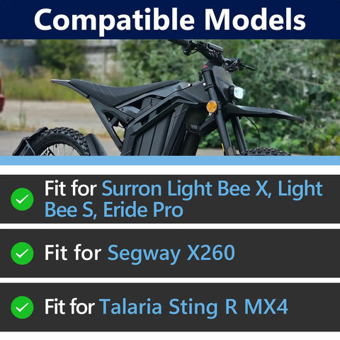 Beefy Electric Dirt Bike Headlight Kit With 6000 To 6500K LED Light Bar And Control Switch for Surron Light Bee X S Pro SS Segway X260 Talaria Sting R MX4 compatible models image