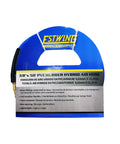 Product packaging of 3/8 Inch X 50 Foot PVC Rubber Hybrid Air Hose With 1/4 Inch Brass Fittings And Universal Coupler