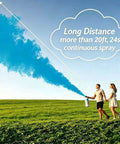 Massive Gender Reveal Fire Extinguisher Spray Two Pack Filled With Two Pounds Of Biodegradable Powder Smoke Cannon in use outdoors.