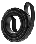 Top Tier Serpentine Drive Belt Fits Acura ILX Honda Civic L4 2.4L 2012-15, black rubber belt coiled for engine power transfer.
