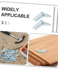 Heavy Duty Zinc Plated Steel Toggle Bolt And Wing Nut Kit For Secure Drywall Mounting, Easy Install, High Load Capacity, 60 Pack For Wall Brackets, Shelves, TVs, And Microwave Mounts on wood and drywall