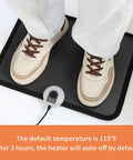 Under Desk Heated Floor Mats With 110V Foot Warmer Keeps Toes Toasty All Day At Work Or Home Quick Heating Foot Pad with Shoes