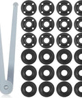 Crush Any Grinding Task With This Badass Angle Grinder Wrench Kit Including 25 Universal Flange Nuts And Tough Adjustable Spanners For Zero Hassle Workshop Wins Daily: angle grinder spanner and flange nuts set.