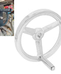 Heavy Duty Cast Iron Hand Wheel with Chrome Plated Finish for Milling Machines Lathes and Grinders Durable Tool Accessory
